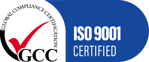 GCC ISO 9001 certified mark